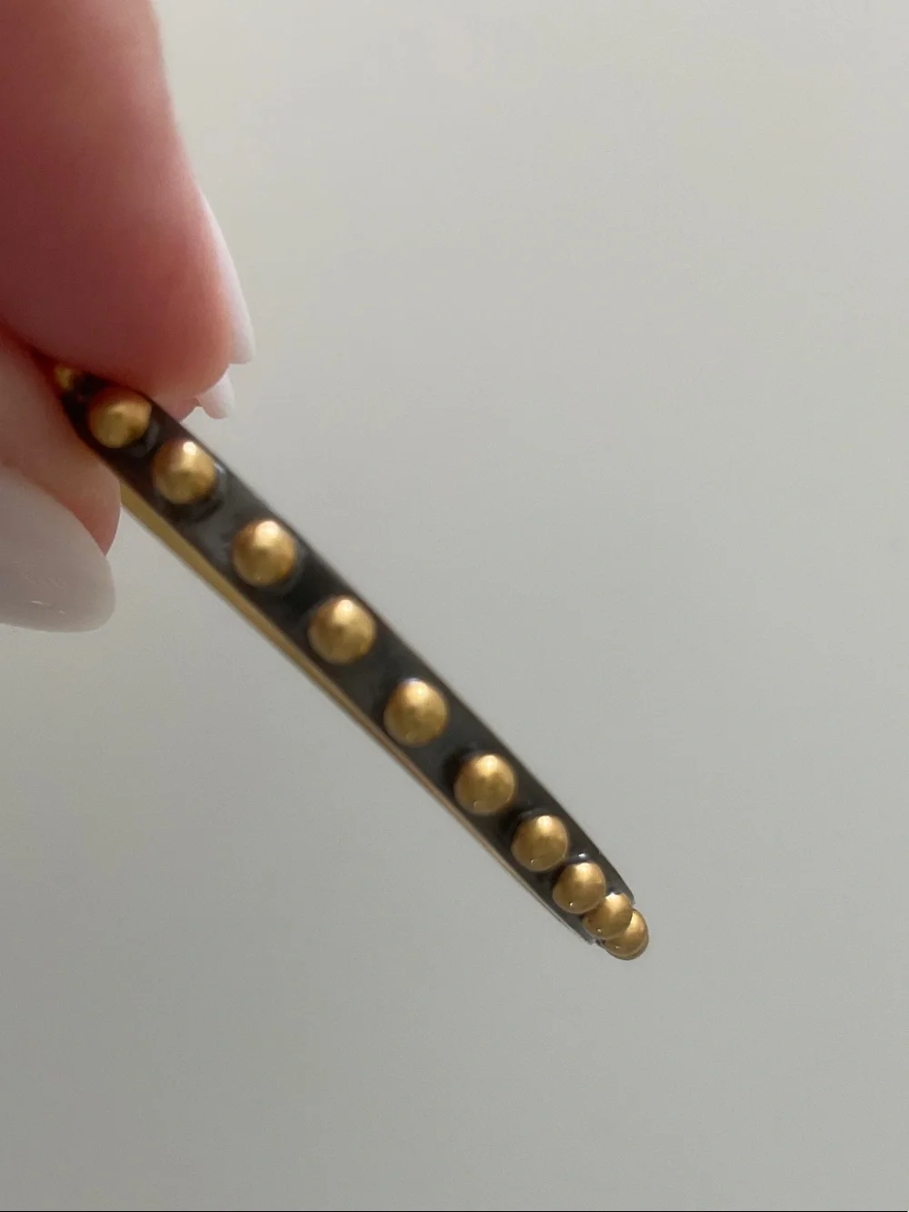 Julie Vos Soho hoop Gold Beaded Hoop Earrings  like new